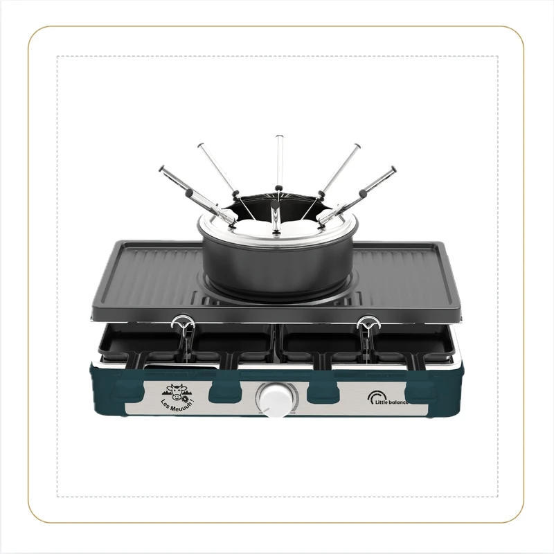 Appareil à raclette & à fondue, Cheese Lover 8 Les Meuuuh, Saphir