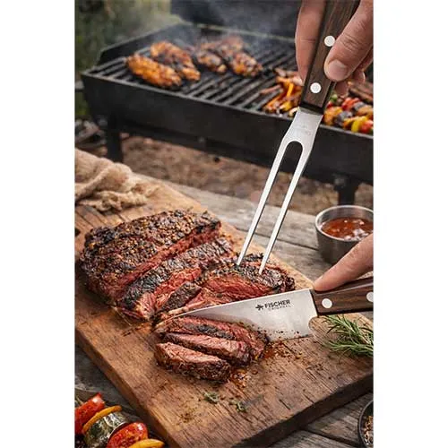 Set Barbecue avec couteau et fourchette - FISCHER