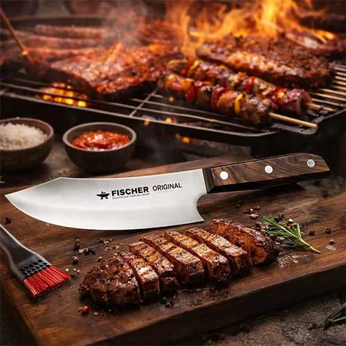 Couteau de chef 20 cm spécial Barbecue 3 en 1 - FISCHER