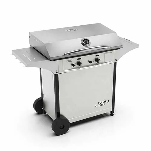 Plancha électrique inox 60 avec chariot - ROLLER GRILL