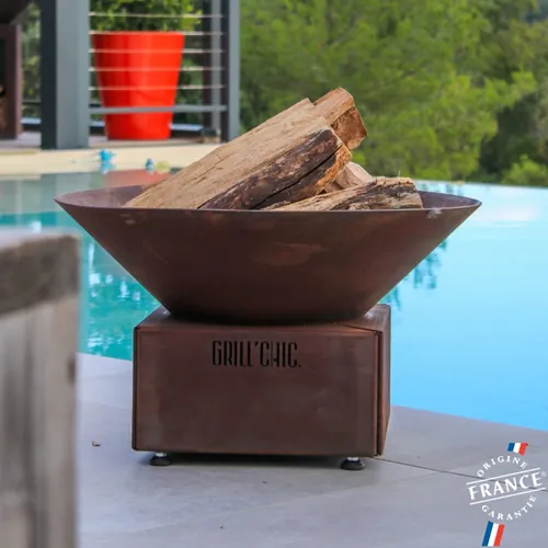 Bol à feu mini Cévenol Rond Acier CORTEN - GRILL CHIC