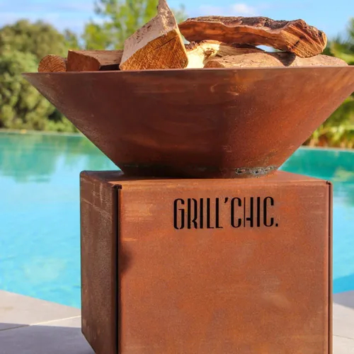 Bol à feu mini Cévenol Rond Acier CORTEN - GRILL CHIC