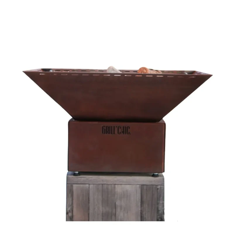 Bol à feu mini Cévenol Carré Acier CORTEN - GRILL CHIC