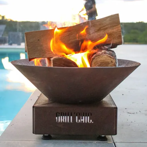 Bol à feu mini Cévenol format de table Acier CORTEN - GRILL CHIC
