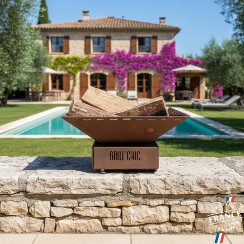 Bol à feu mini Cévenol format de table Acier CORTEN - GRILL CHIC