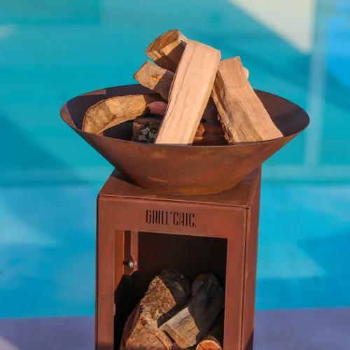 Bol à feu Cévenol Rond Acier CORTEN - GRILL CHIC
