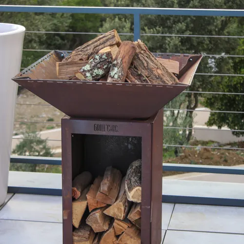 Bol à feu Cévenol Carré Acier CORTEN - GRILL CHIC