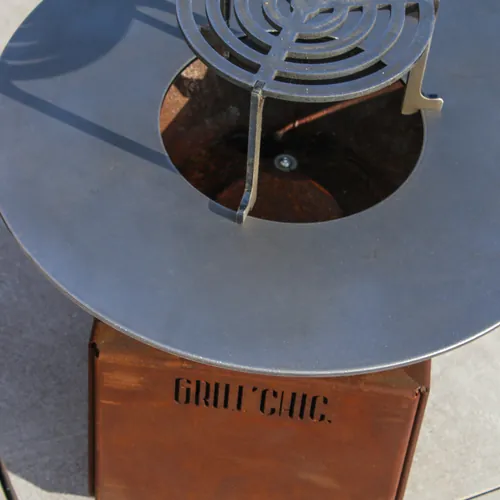 Brasero Mini Cévenol Rond Acier CORTEN - GRILL CHIC