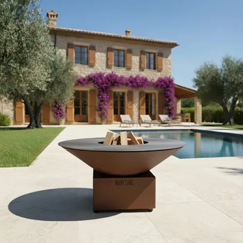 Braséro Cévenol Pool Acier CORTEN - GRILL CHIC