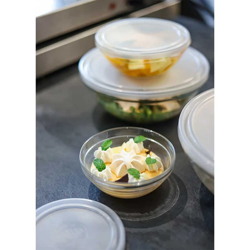 Lot de 3 boites conservation verre rondes Freshbox - DURALEX