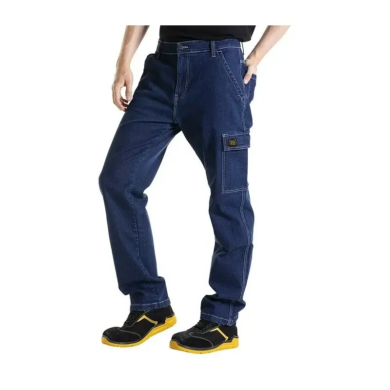 Pantaloni lavoro blu TG 52 stile carpenter stretch Fibreflex CUTTER1