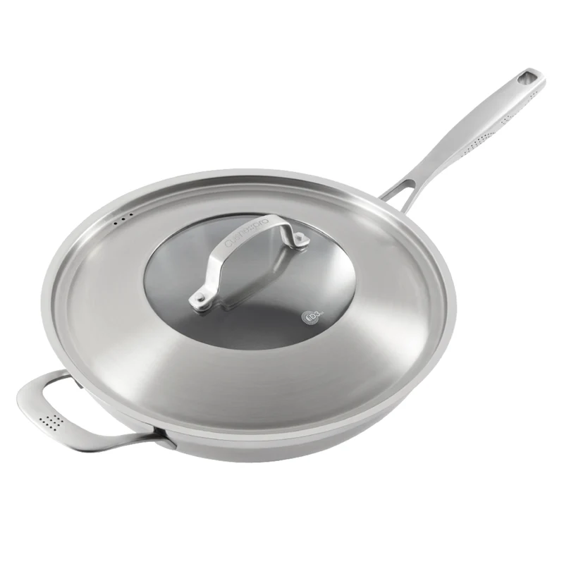 Wok avec couvercle iD3® SS 5 L – Cuisine::pro®