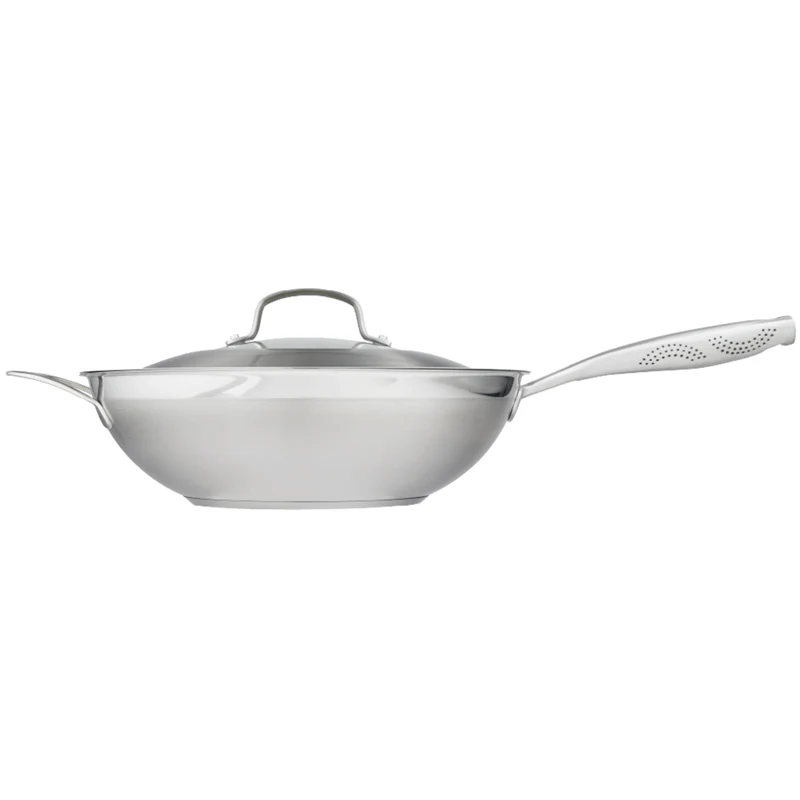 Wok avec couvercle iD3® SS 5 L – Cuisine::pro®