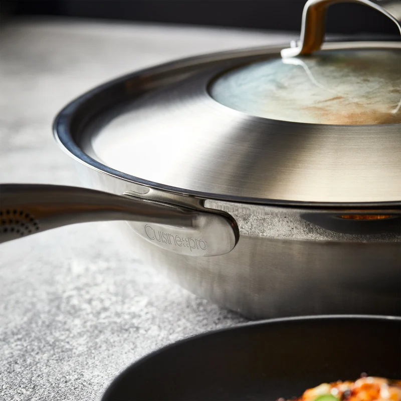 Wok avec couvercle iD3® SS 5 L – Cuisine::pro®