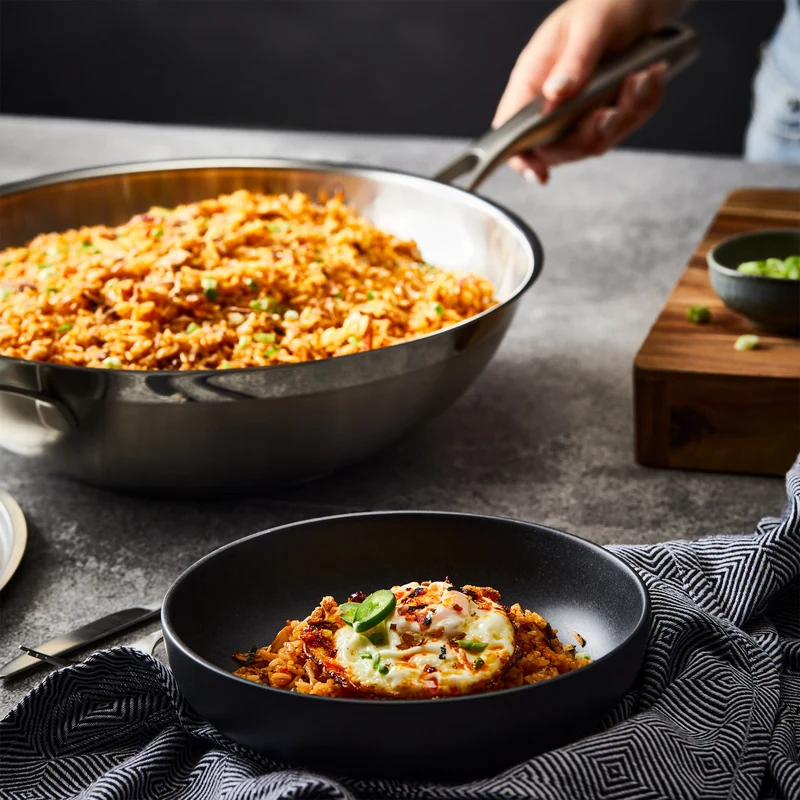 Wok avec couvercle iD3® SS 5 L – Cuisine::pro®