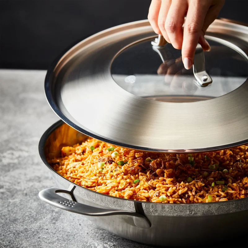 Wok avec couvercle iD3® SS 5 L – Cuisine::pro®