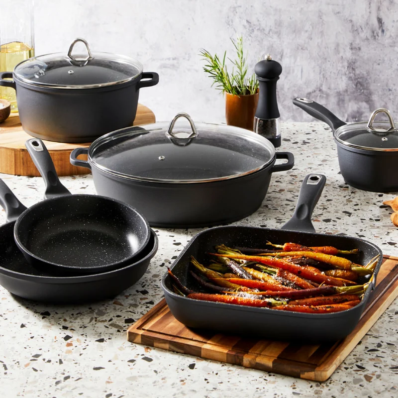 Batterie de cuisine 9 pièces GRANITE - Cuisine::pro®