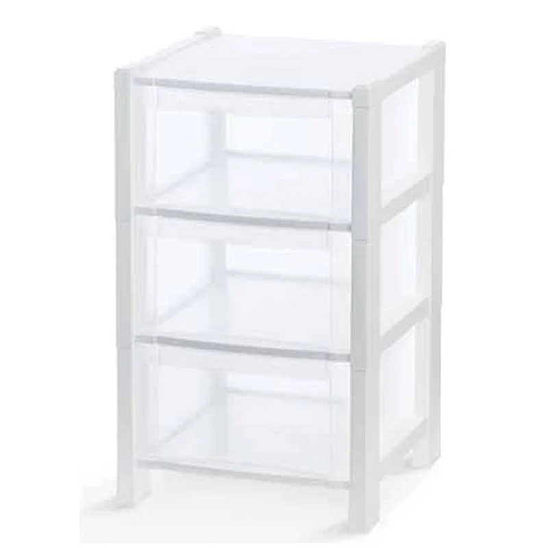 Commode Tower 3 tiroirs blanc 38x38x59 cm