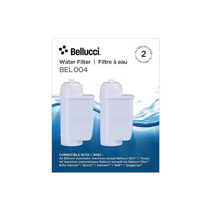 Ensemble de 2 filtres à eau pour machine à café - Bellucci