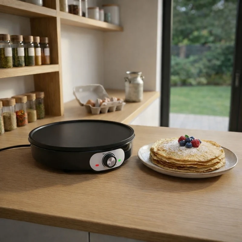 Bundle, Crêpière First Rouge & Balance culinaire Starty Rouge