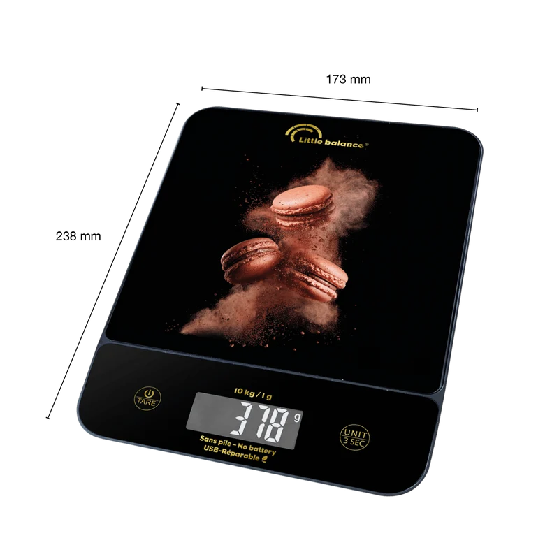 Balance de cuisine, Happy Genius 10 Choco USB, Sans pile