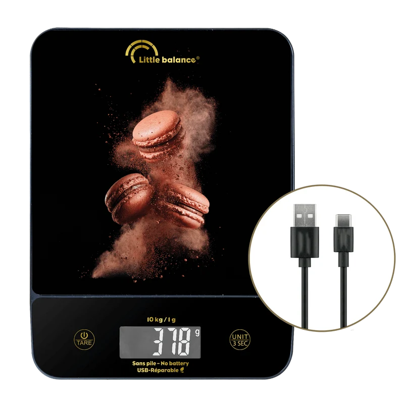 Balance de cuisine, Happy Genius 10 Choco USB, Sans pile