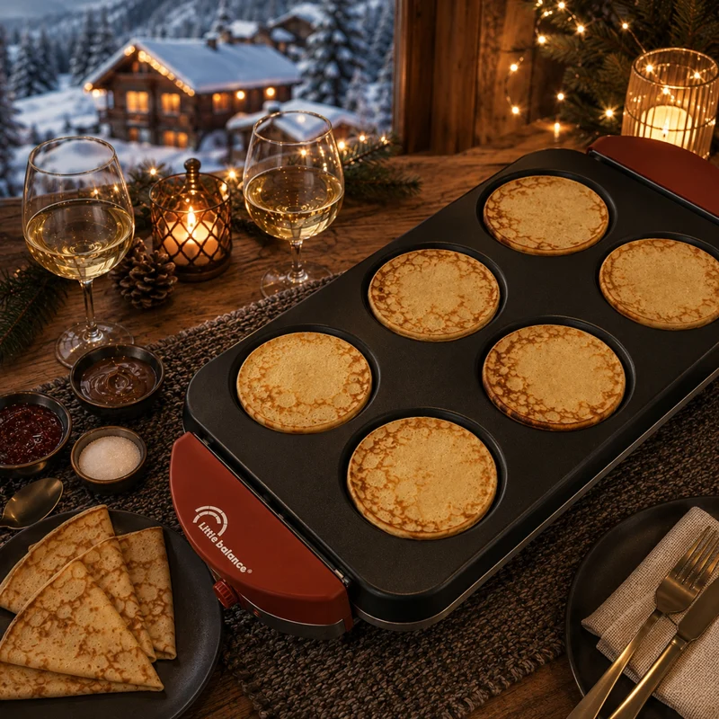 Appareil à raclette, pizzas & crêpes, Fun Party Piment
