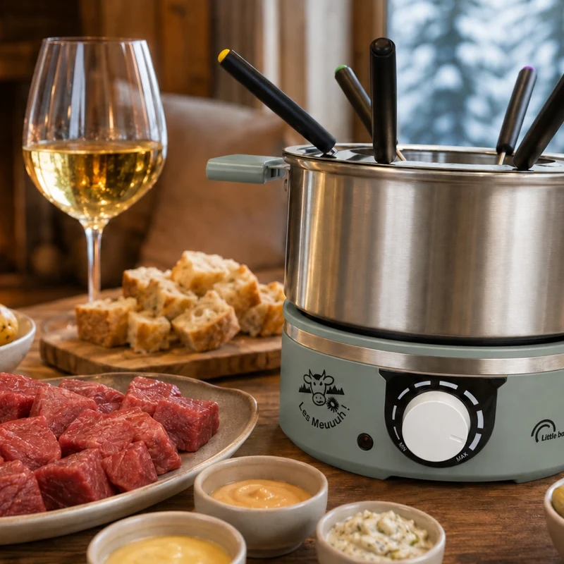 Appareil à fondue, Little Fondue Meuuuuh, Sapin