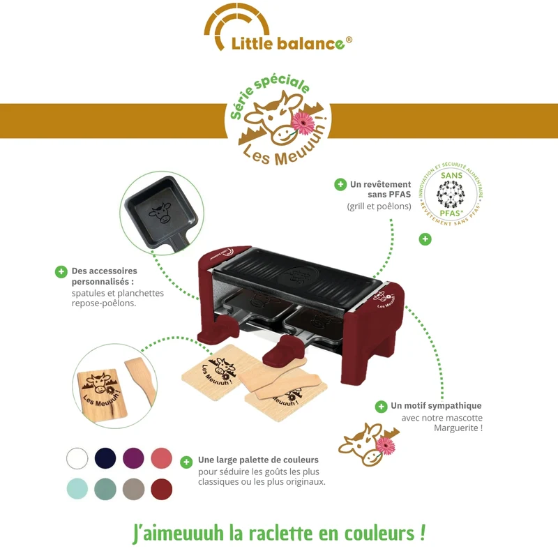Appareil à raclette, Meuuuh Duo, Piment