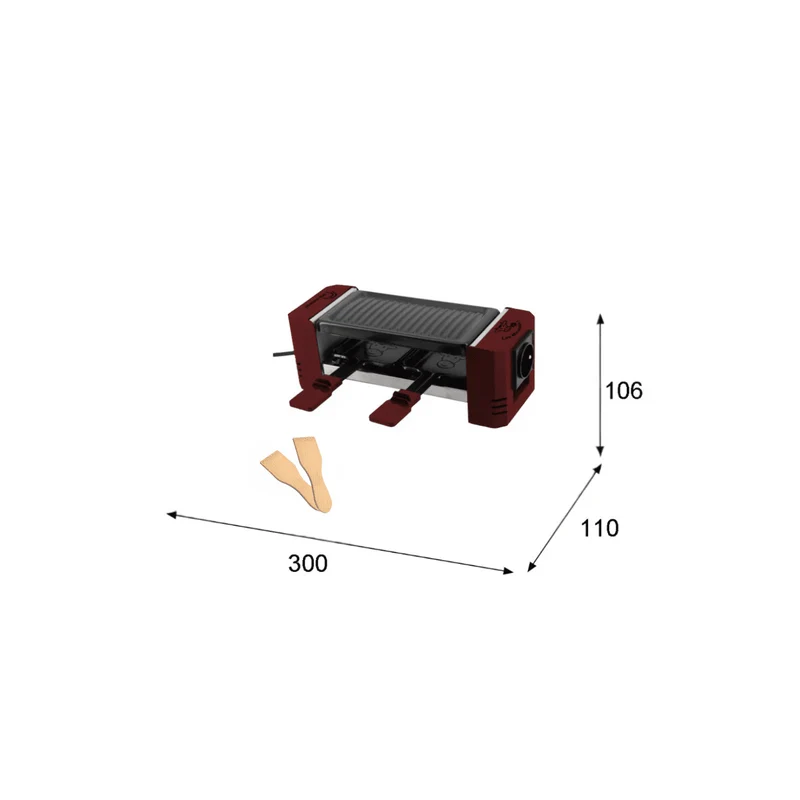 Appareil à raclette, Happy Connect 2 Meuuuh, Piment