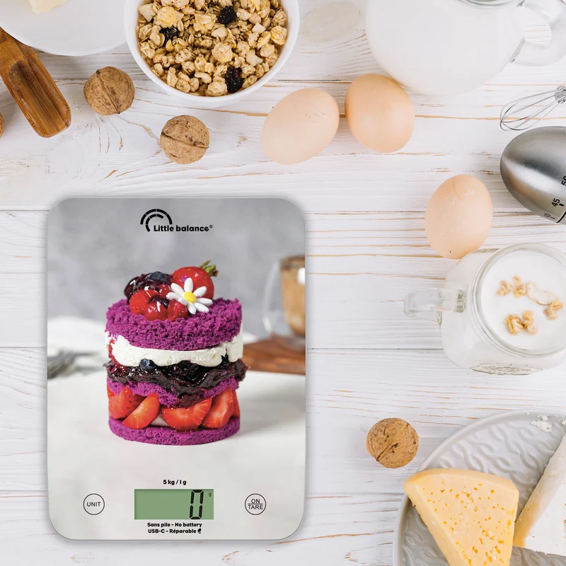 Balance de cuisine, Slim Fruitcakes USB, Sans pile