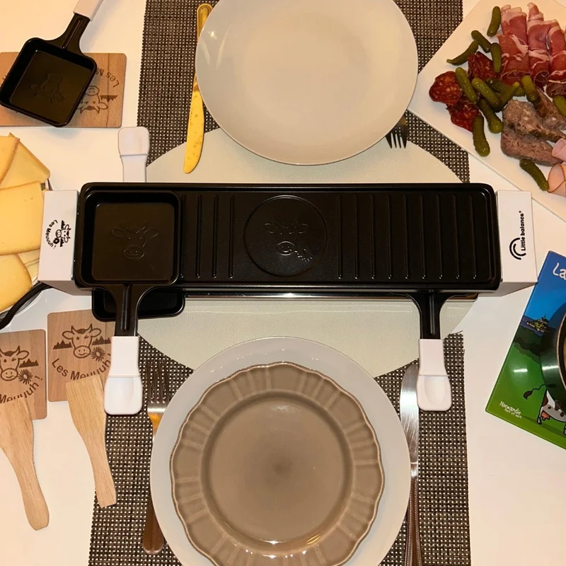 Appareil à raclette, Meuuuh 4, Blanc