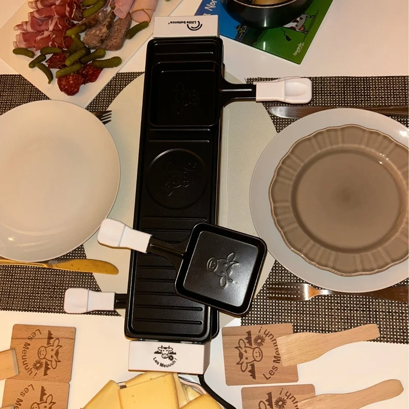 Appareil à raclette, Meuuuh 4, Blanc