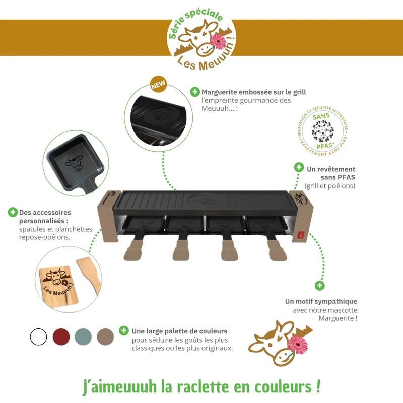 Appareil à raclette, Meuuuh 4, Muscade