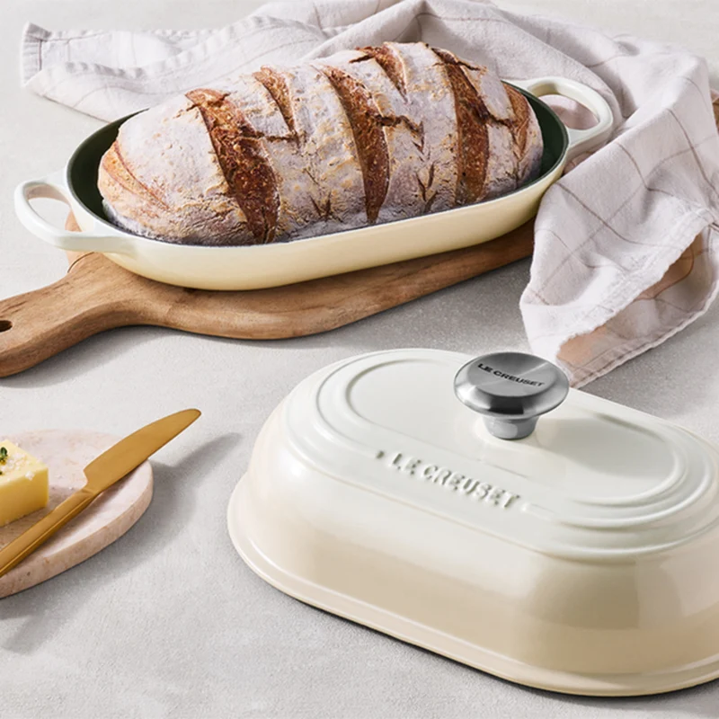Cocotte à pain ovale Meringue 1,4 L - Le Creuset