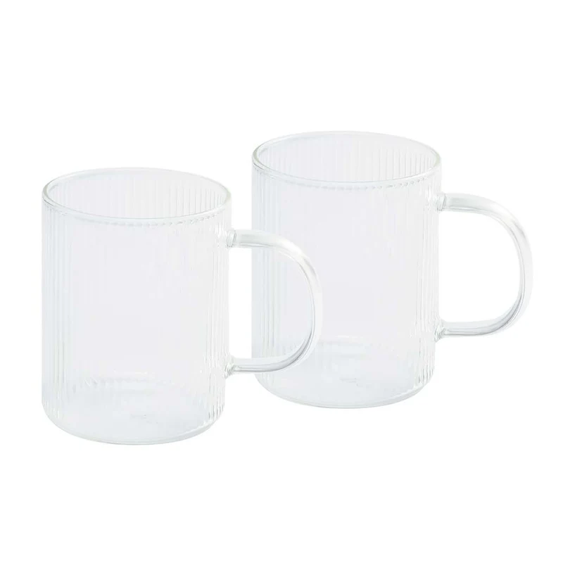 Set Darjeeling : 2 mugs en verre et théière assortie - CRISTEL