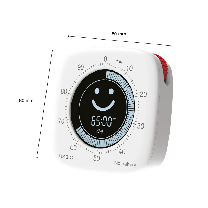 Minuteur, Little Time Smile 100, USB-C Sans pile