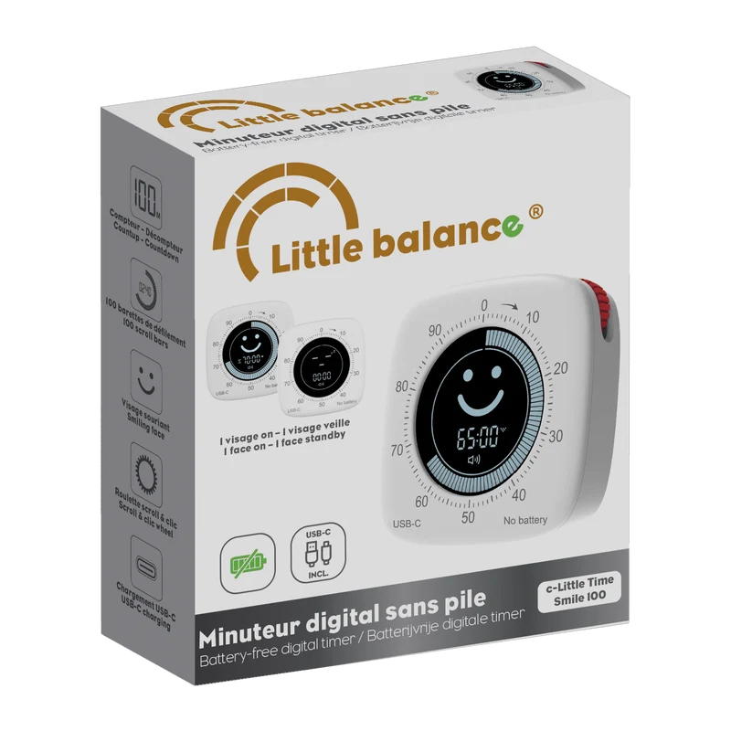 Minuteur, Little Time Smile 100, USB-C Sans pile