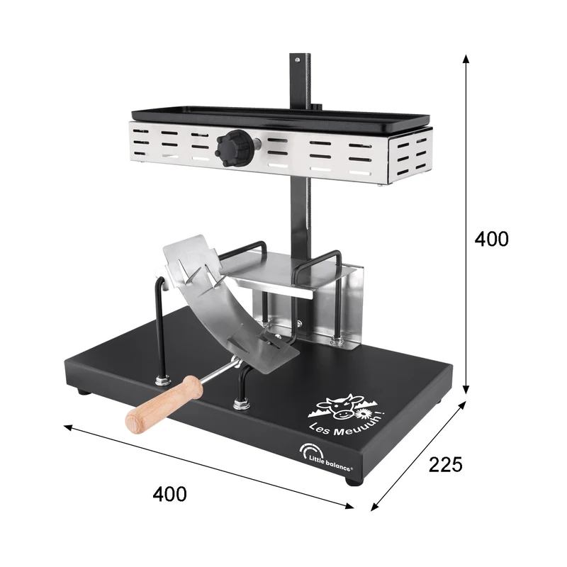 Appareil à raclette traditionnel, Pro Savoyarde 1/2 meule Meuuuh