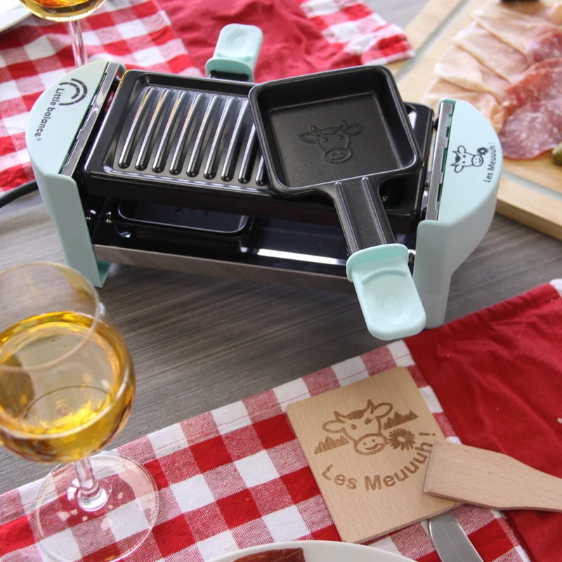 Appareil à Raclette, Meuuuh Duo, Vert d'eau