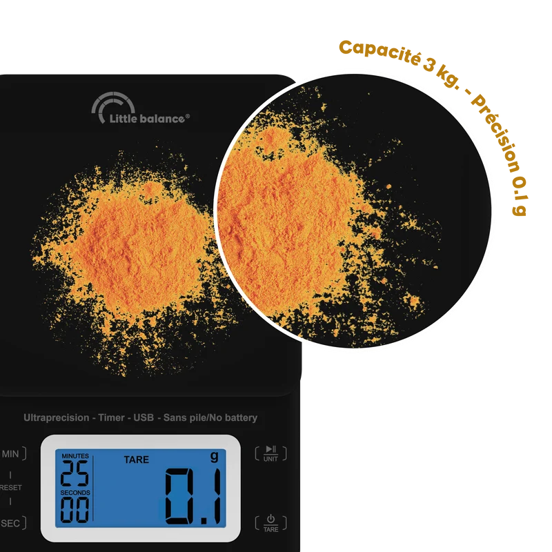 Balance de cuisine Ultraprécision 3.1 Timer, Sans pile USB - Ref 8909