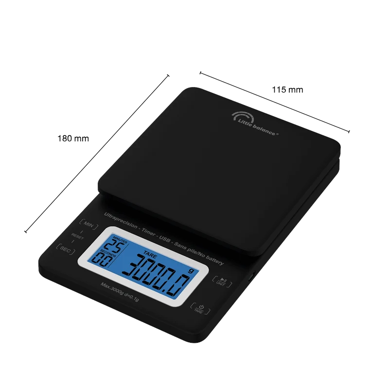 Balance de cuisine Ultraprécision 3.1 Timer, Sans pile USB - Ref 8909