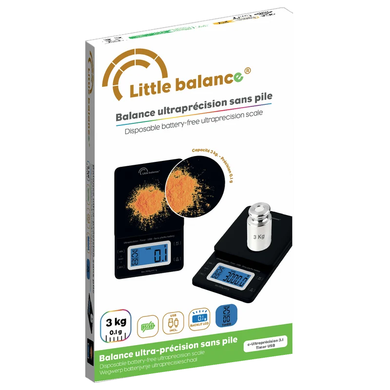 Balance de cuisine Ultraprécision 3.1 Timer, Sans pile USB - Ref 8909