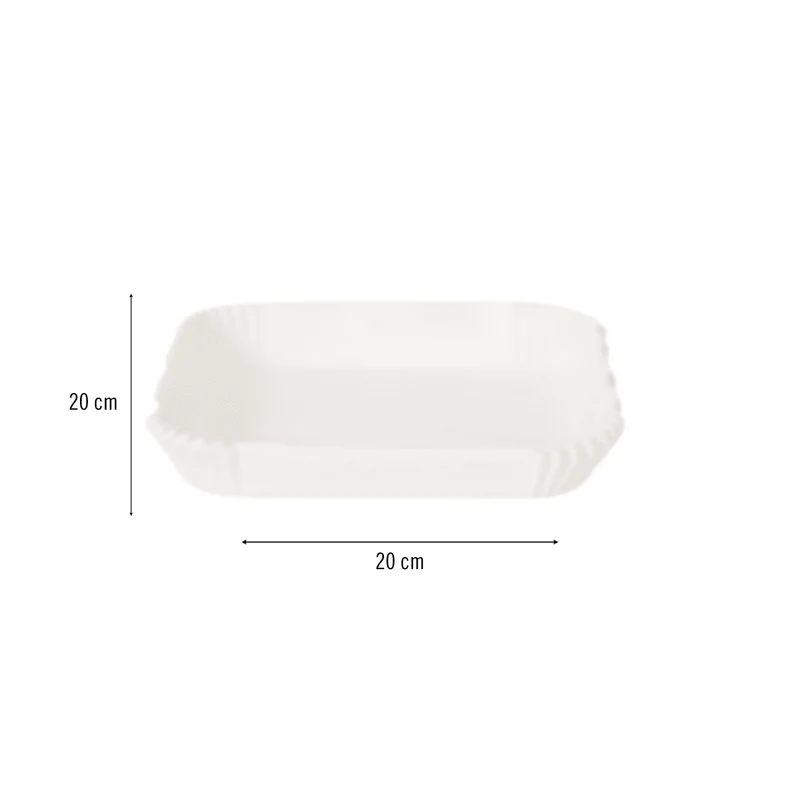 Lot de 50 barquettes en papier sulfurisé pour Air Fryer, Easy Barquette 20 - Ref 8836