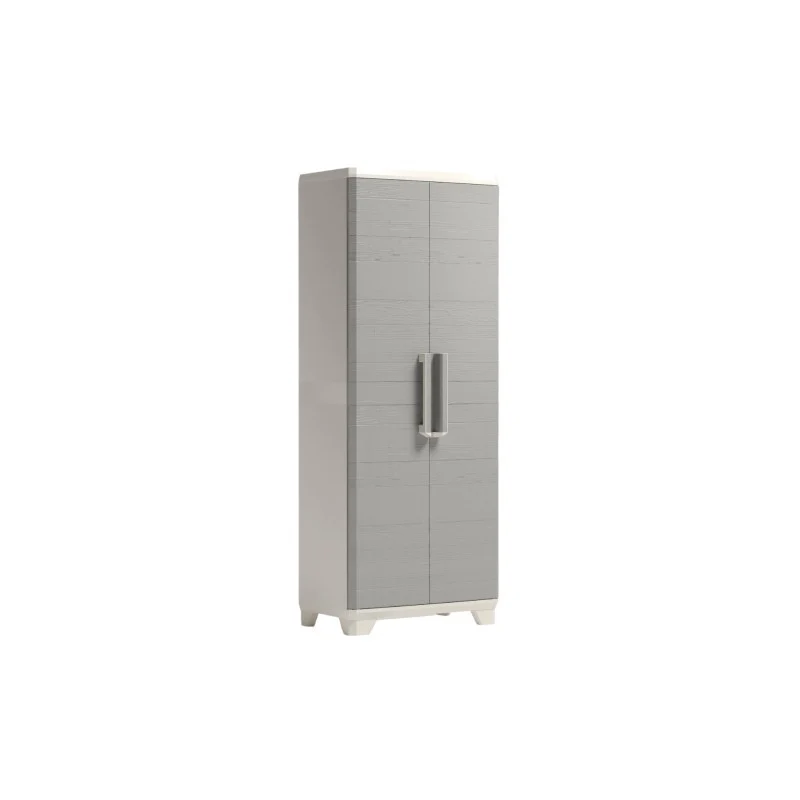 Keter Linear Wood armoire porte-balai gris tourterelle cm 68x39x173 h