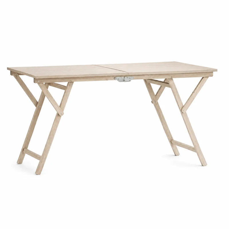 Table de pique-nique pliante en chêne 75x140x78h cm