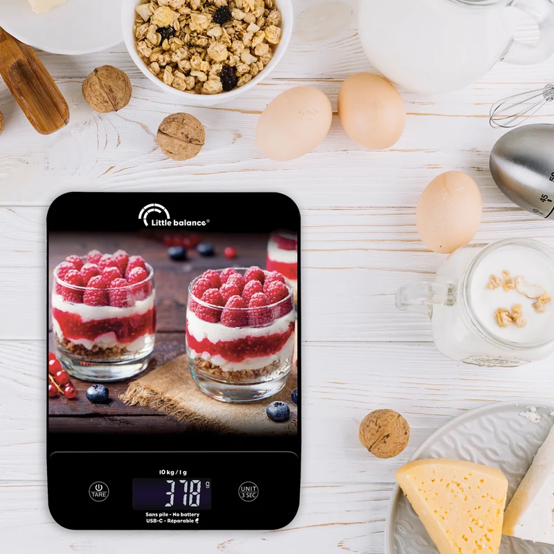 Balance de cuisine, Happy Genius 10 Cheesecakes USB, Sans pile