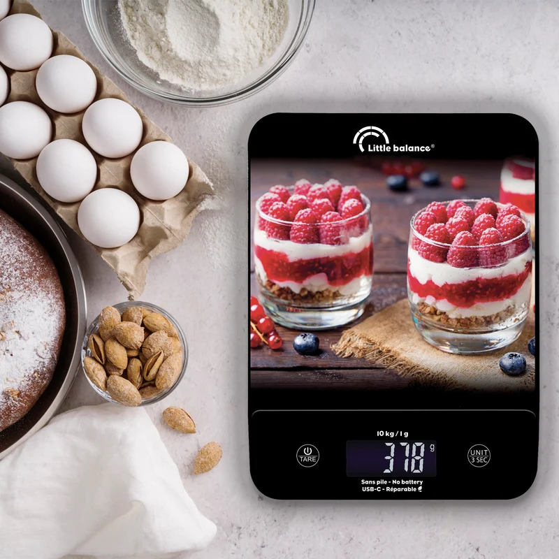 Balance de cuisine, Happy Genius 10 Cheesecakes USB, Sans pile