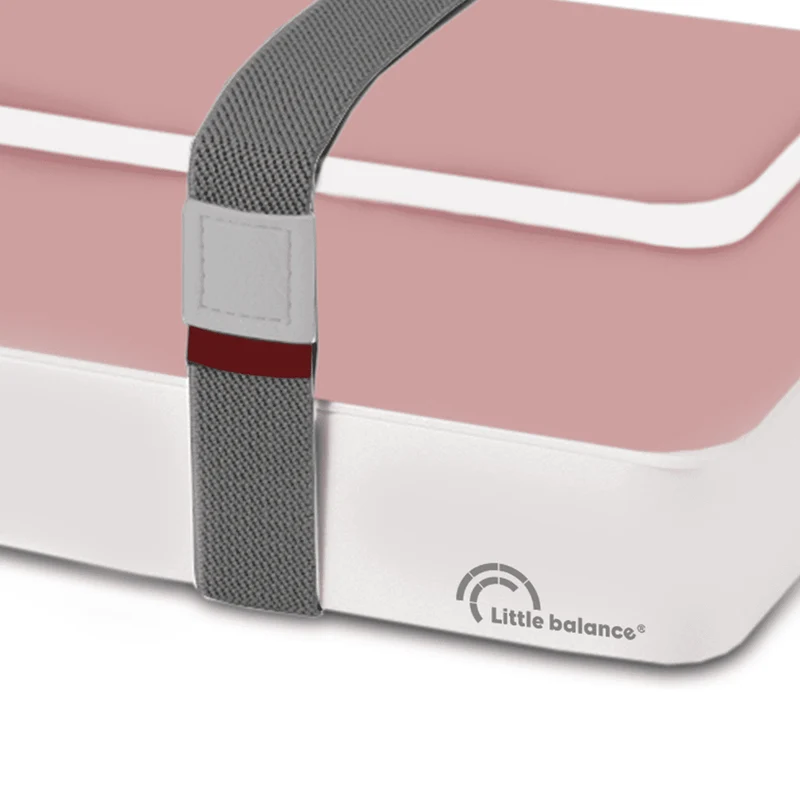 Lunchbox, 2 étages 1200ml Rose & Blanc
