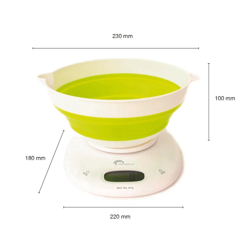 Balance de cuisine avec bol pliable, Bol 'Up